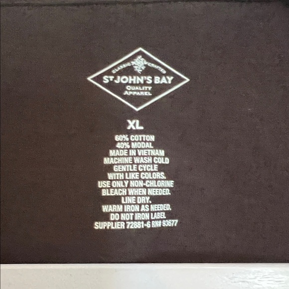 St. John's Bay Black Open Front Cardigan with Polka Dot Layer - Picture 3 of 3